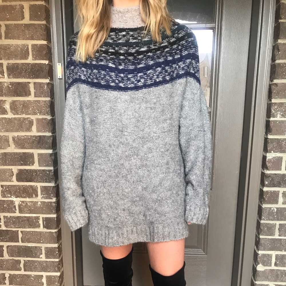 Wool sweater dress